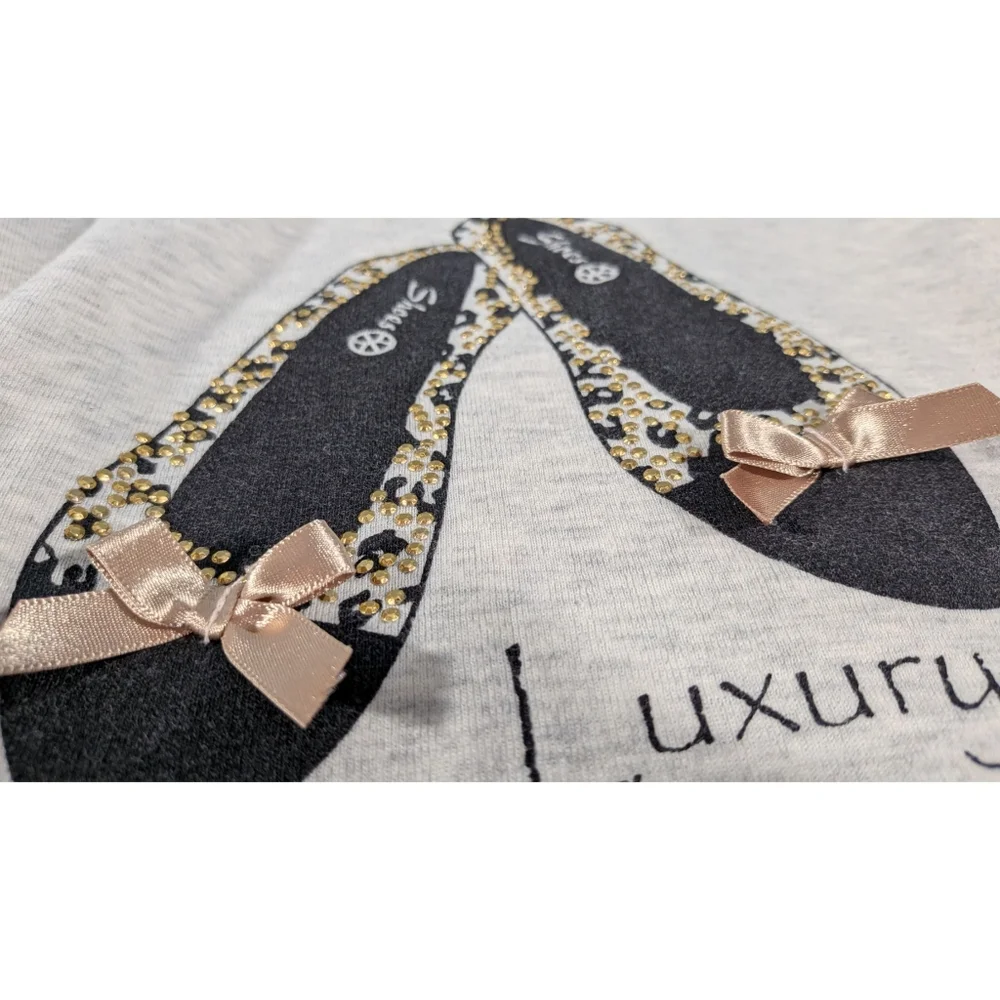 ❤️ Ballet Slippers Long Sleeve Crewneck T Shirt Size XS - Picture 3 of 9